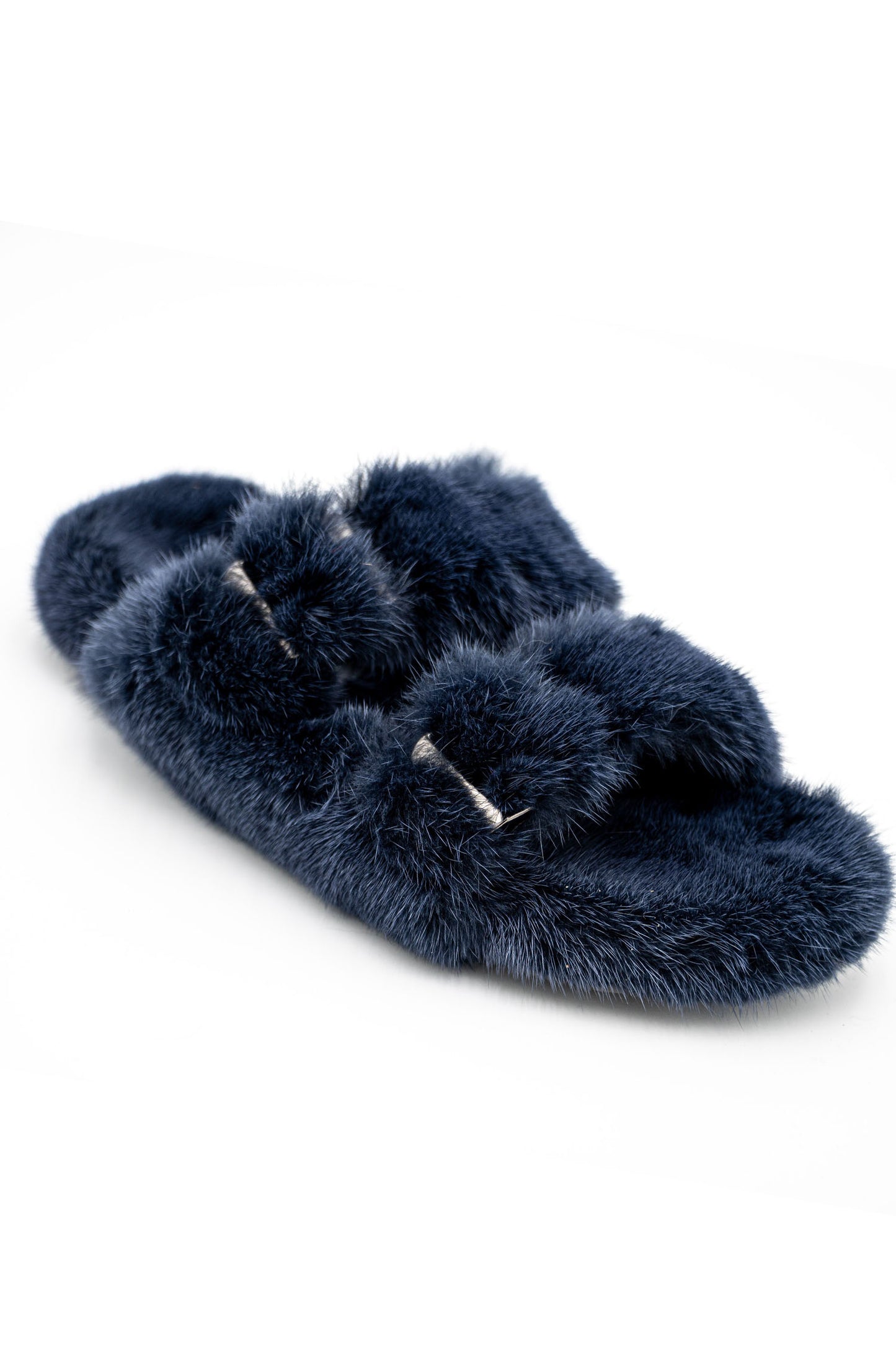 Linda Richards Mink Slides Navy, utopiatulsa.com