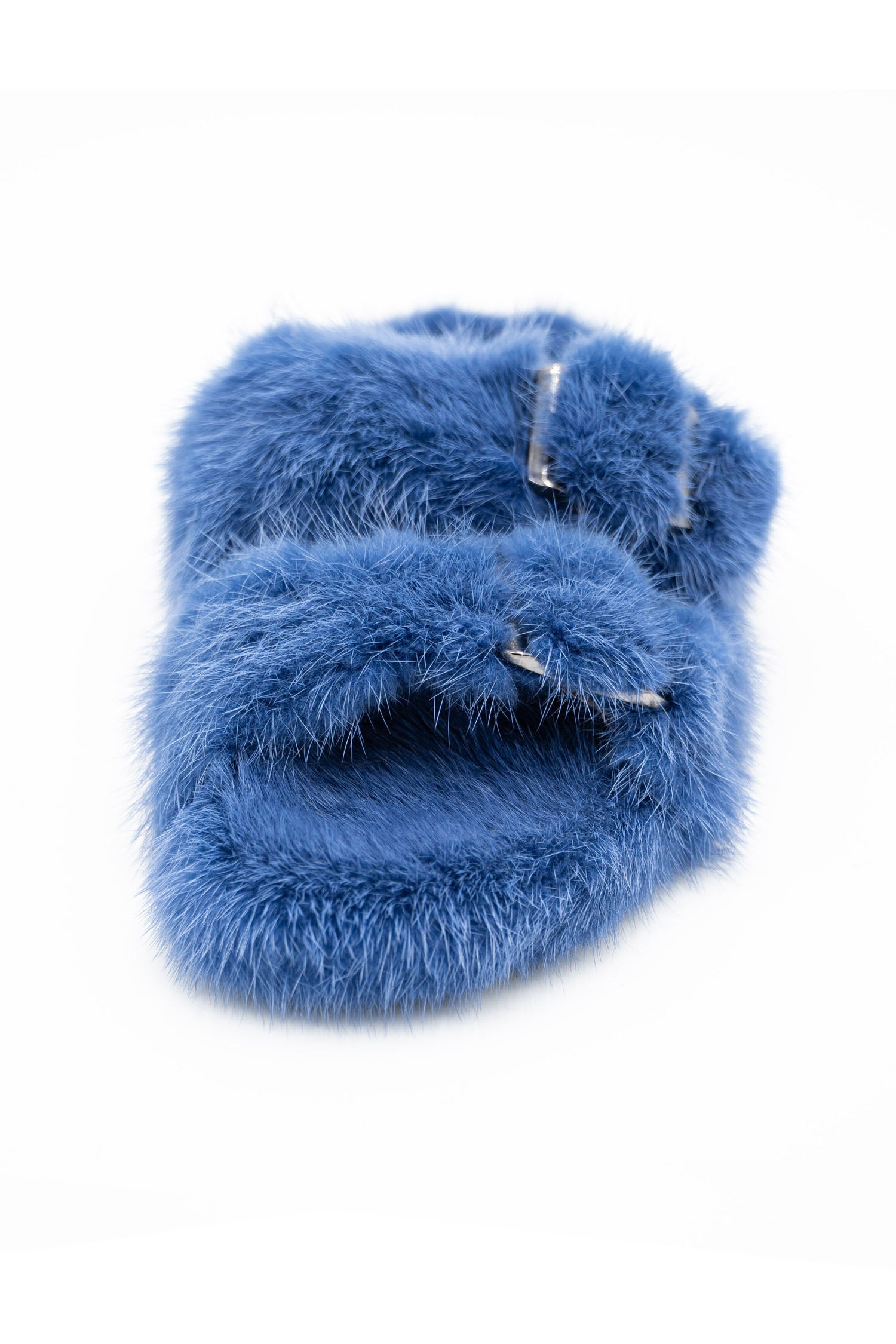 Linda Richards Mink Slides Denim, utopiatulsa.com