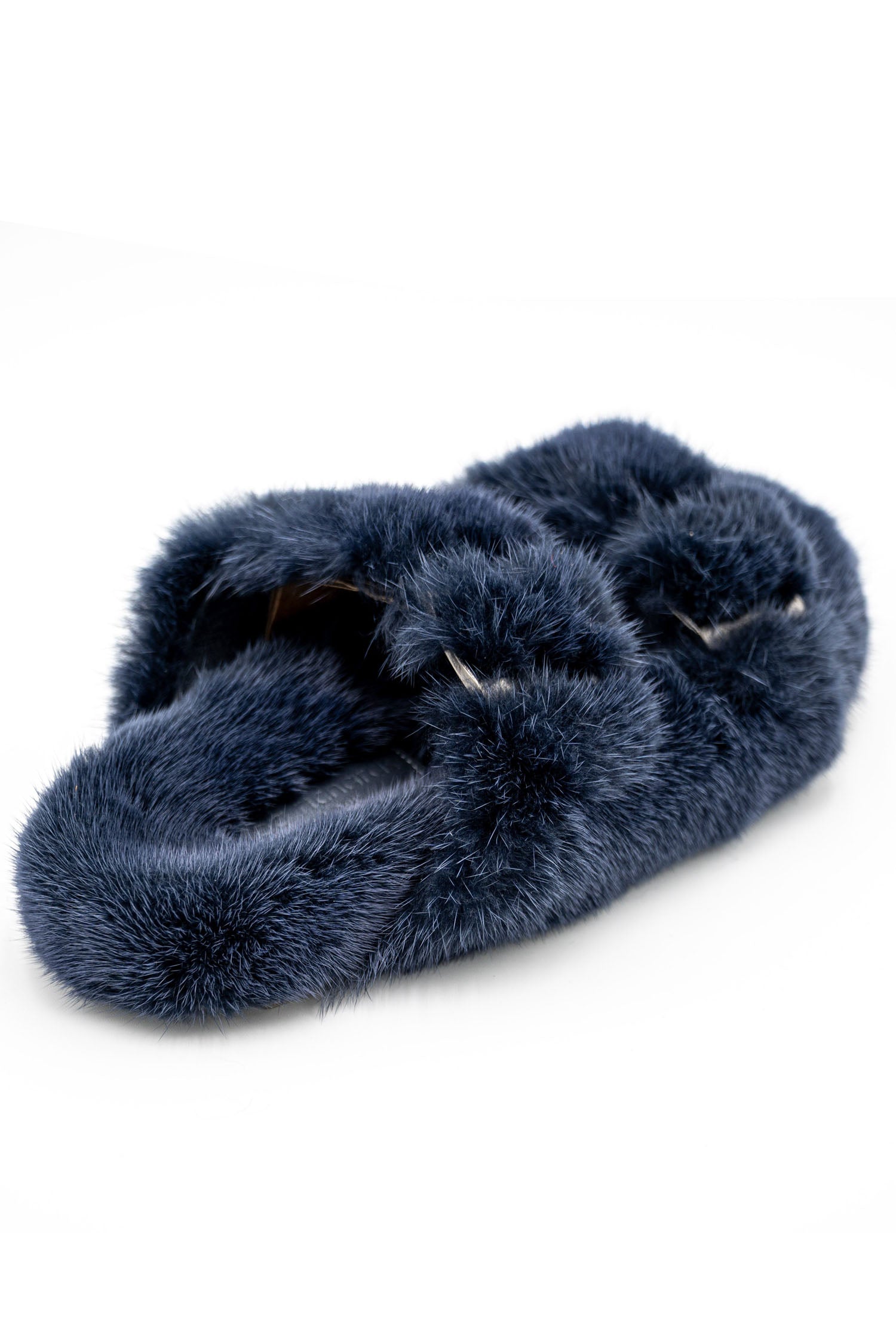 Linda Richards Mink Slides Navy, utopiatulsa.com