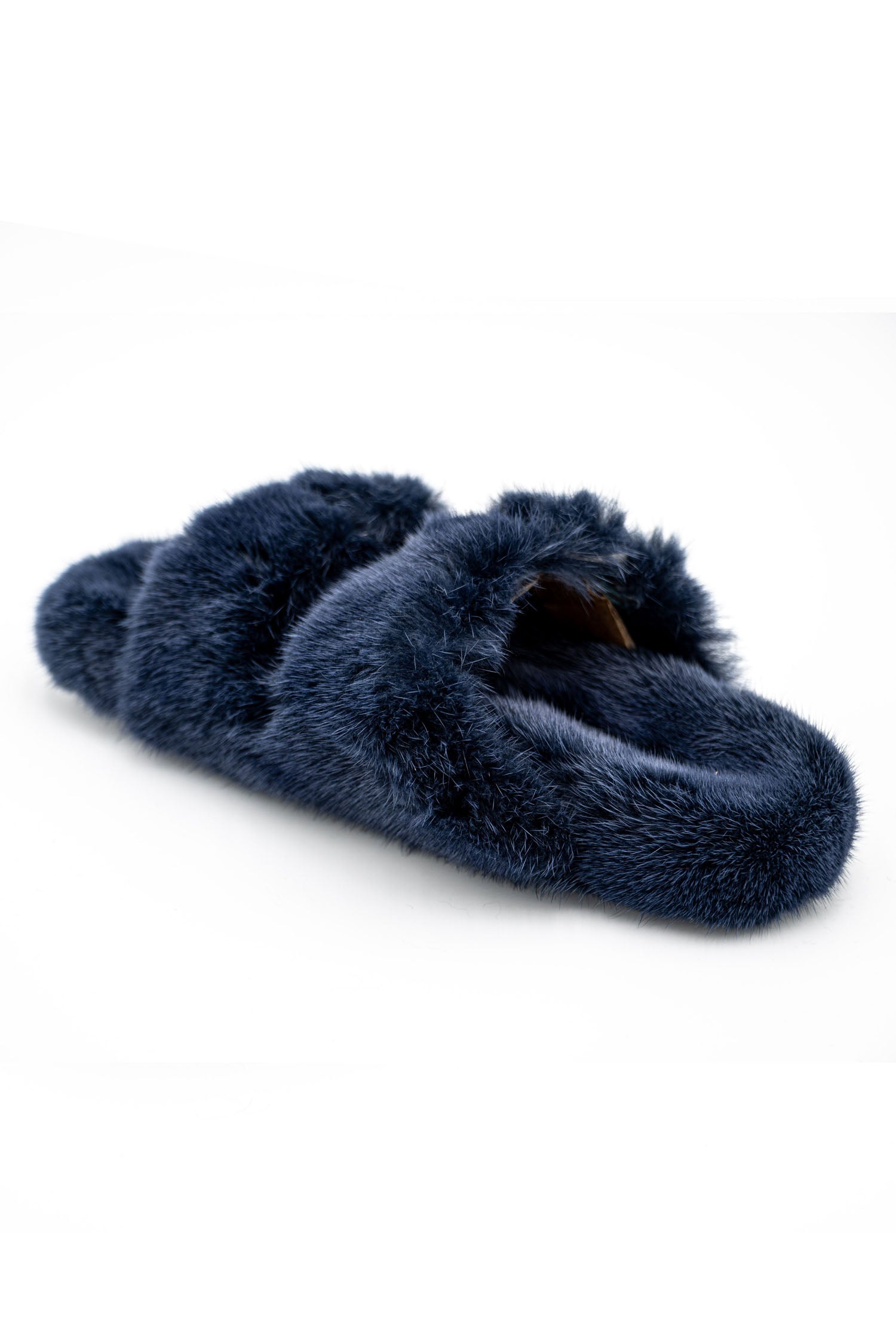 Linda Richards Mink Slides Navy, utopiatulsa.com
